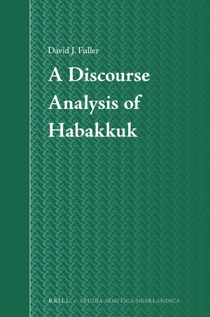 Cover A Discourse Analysis of Habakkuk