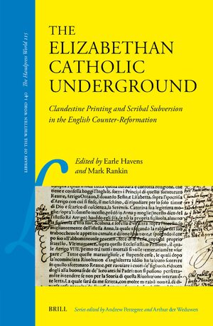 Cover The Elizabethan Catholic Underground