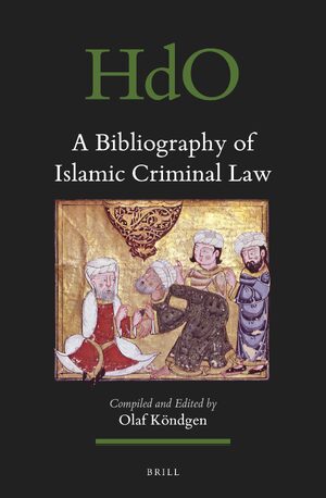 Cover A Bibliography of Islamic Criminal Law