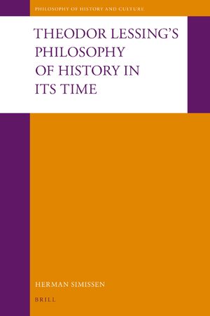 Cover Theodor Lessing's Philosophy of History in Its Time