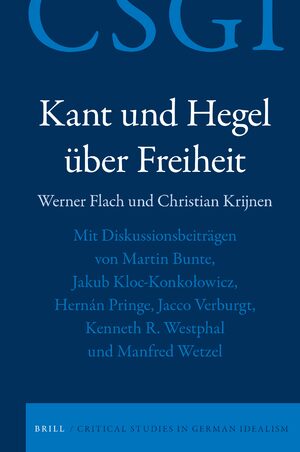 Cover Kant und Hegel über Freiheit