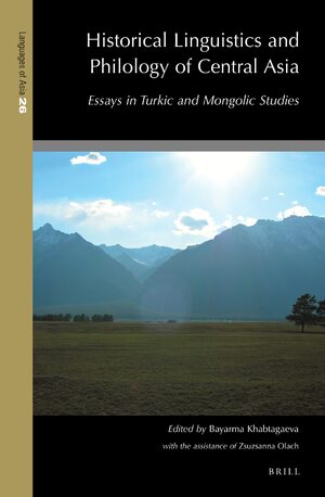 Cover Historical Linguistics and Philology of Central Asia
