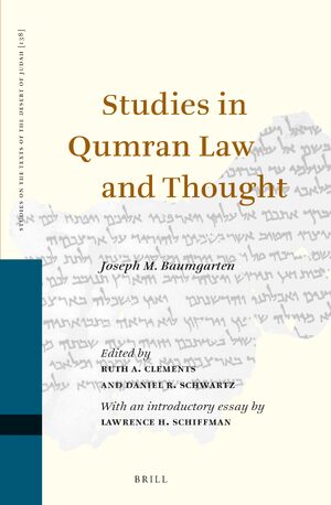 Cover Studies in Qumran Law and Thought