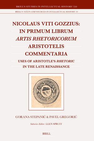 Cover Nicolaus Viti Gozzius: In primum librum Artis rhetoricorum Aristotelis commentaria