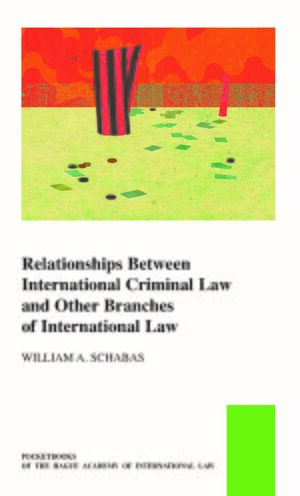 Cover Relationships between International Criminal Law and Other Branches of International Law