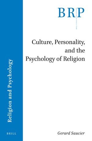 Cover Culture, Personality, and the Psychology of Religion