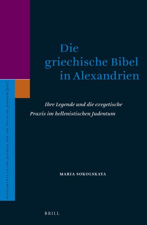 Cover Die griechische Bibel in Alexandrien