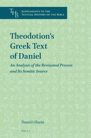 Cover Theodotionâs Greek Text of Daniel