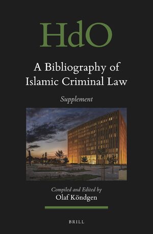 Cover A Bibliography of Islamic Criminal Law, Supplement