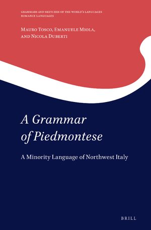 Cover A Grammar of Piedmontese