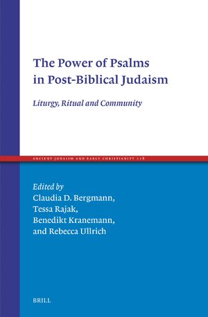 Cover The Power of Psalms in Post-Biblical Judaism