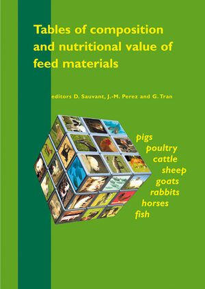 Cover Tables of composition and nutritional value of feed materials
