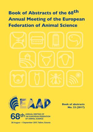 Cover Book of Abstracts of the 68th Annual Meeting of the European Federation of Animal Science