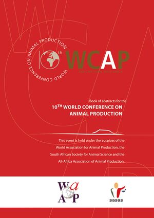 Cover Book of Abstracts for the 10th World Conference on Animal Production