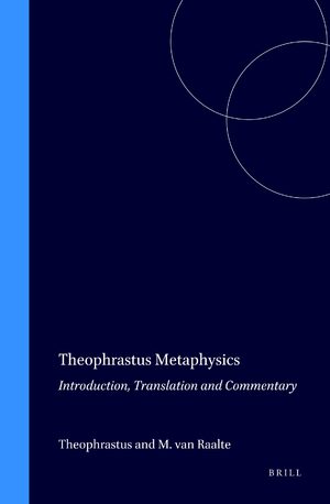Cover Theophrastus <i>Metaphysics</i>
