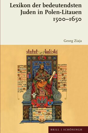 Cover Lexikon der bedeutendsten Juden in Polen-Litauen 1500â1650