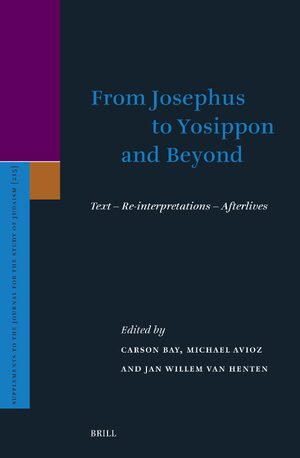 Cover From Josephus to Yosippon and Beyond