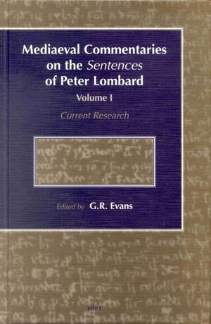 Cover Mediaeval Commentaries on the Sentences of Peter Lombard