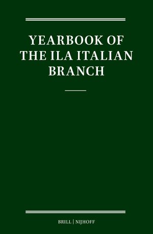 Cover Yearbook of the ILA Italian Branch