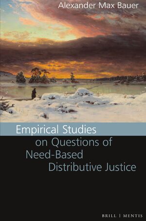 Cover Empirical Studies on Questions of Need-Based Distributive Justice
