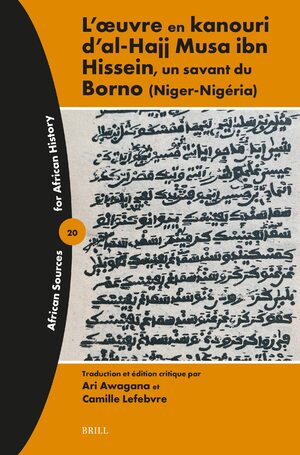 Cover LâÅuvre en kanouri d'al-Hajj Musa ibn Hissein, un savant du Borno (Niger-NigÃ©ria)