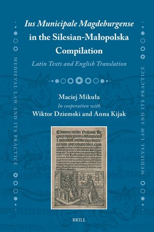 Cover <i>Ius Municipale Magdeburgense</I> in the Silesian-MaÅopolska Compilation