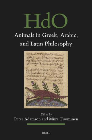 Cover Animals in Greek, Arabic, and Latin Philosophy