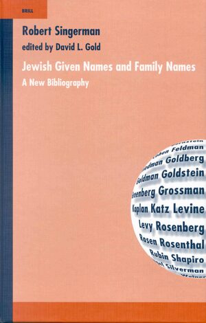 Cover Jewish given Names and Family Names