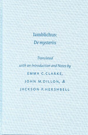 Cover Iamblichus: <i>De mysteriis</i>