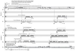 Chaya Czernowin: Anea Crystal Cycle, Teil D. Mit freundlicher Genehmigung von Schott Music, Mainz.