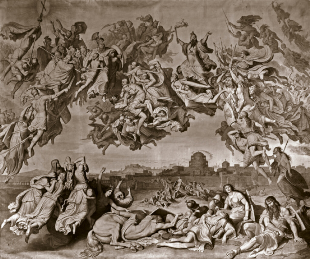 Wilhelm Kaulbach, The Battle of the Huns, 1835â1837
