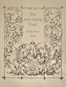Adolph Schroedter, title page of volume one of Athanasius RaczyÅskiâs Geschichte der neueren deutschen Kunst, 1836