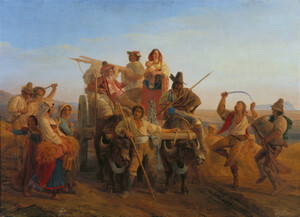 Léopold Robert, Summer Reapers Arriving in the Pontine Marshes, 1834â1835