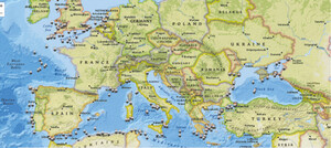 Routes of the steamer the Leonidas 1904â1906
