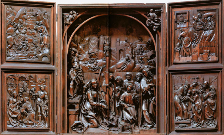 Veit Stoss, so-called Bamberg altarpiece, limewood c.1520–1523, 355 cm × 292 cm