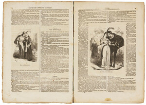 Édouard Frère after Moritz Retzsch, two woodcuts by François Rouget, in Faust par Wolfgang Goethe: Traduit de l’allemand par Gérard de Nerval (Paris: J. Bry aîné, 1850), 24–25