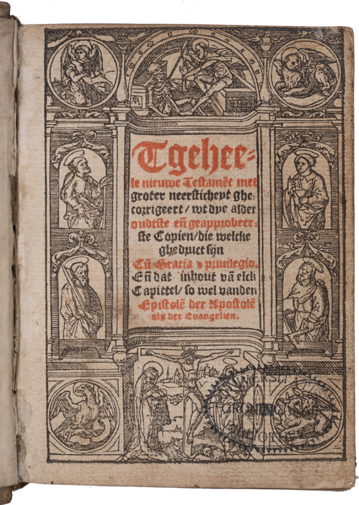 Title page of Jacob van Liesvelt’s New Testament of 1541. University of Groningen Library, A g 82