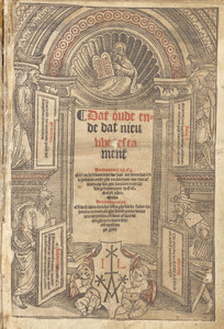 Title page of Jacob van Liesvelt’s first complete Bible edition (1526). Allard Pierson, University of Amsterdam Library, Ned. Inc. 119