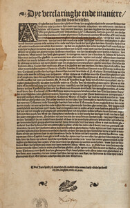 Prologue in Henrick Peetersen van Middelburch’s complete Bible edition of 1541. Allard Pierson, University of Amsterdam Library, 1150 A 14