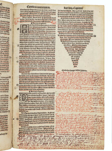 Extensive annotations at the end of the Song of Songs in a copy of Jacob van Liesvelt’s complete Bible edition of 1535. Oxford, Bodleian Library, Bib.Dutch.C3