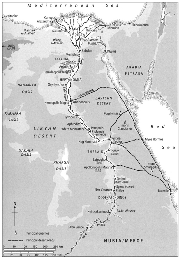 Figure 1: Map of Roman Egypt
