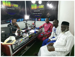 Figure 28: Muslim Access Movement. Members of MAM at their head office in Kumasi where their main media outlet, MAM Online, has its studio