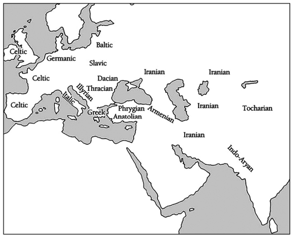 Figure 24: Indo-European world map