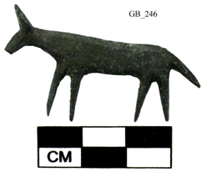 Figure A11: Schematic representation of a bovine (inv. N. 50770; by permission of the Soprintendenza ABAP dellâUmbria).
