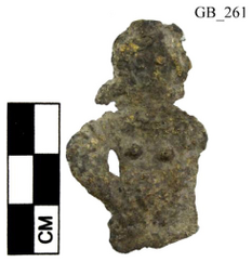 Figure A28: Lead schematic representation of a female (inv. N. 50433; by permission of the Soprintendenza ABAP dellâUmbria).