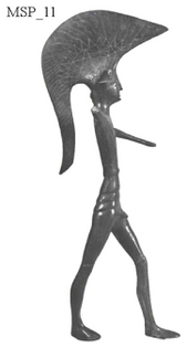 Figure A56: Schematic warrior figure (after Colonna 1970, tav. LIIâLIII).