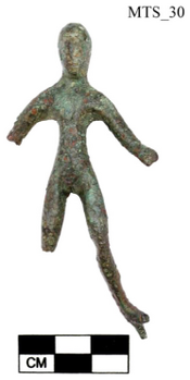 Figure A108: Schematic figure of a striding male (inv. N. 348; by permission of the Soprintendenza ABAP dellâUmbria).