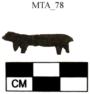Figure A172: Highly schematic figure of a quadruped (inv. N. 116845; by permission of the Soprintendenza ABAP dellâUmbria).