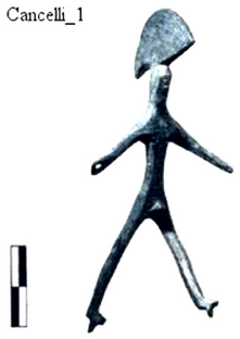 Figure A191: Highly schematic warrior figure (inv. N. 637473; modified after Manca et al. 2014, 56 n. 31).