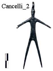 Figure A197: Highly schematic warrior figure (inv. N. 637436, after Manca et al. 2014, 56 n. 32).